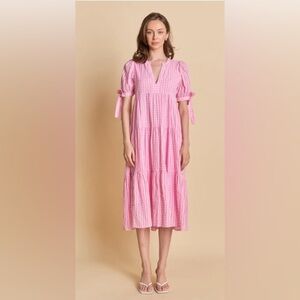 English Factory Pink Gingham Women's Dress size Medium